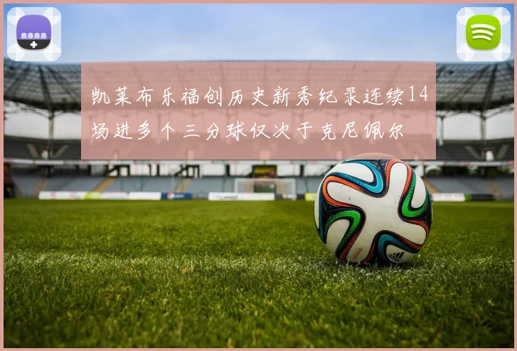凯莱布乐福创历史新秀纪录连续14场进多个三分球仅次于克尼佩尔